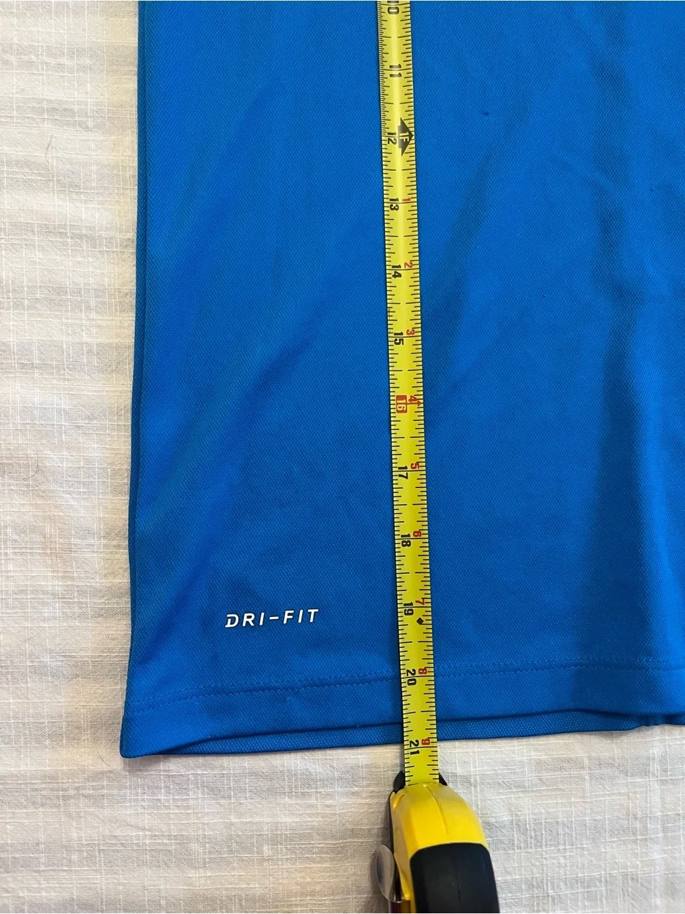 Kids Nike Light Blue Dri-FIT Polo with White Trim